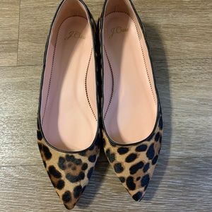 Jcrew leopard flats size 9 never worn!
